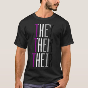 Camiseta Ace Asexual Que Ellos Su Orgullo No Binario Enby P