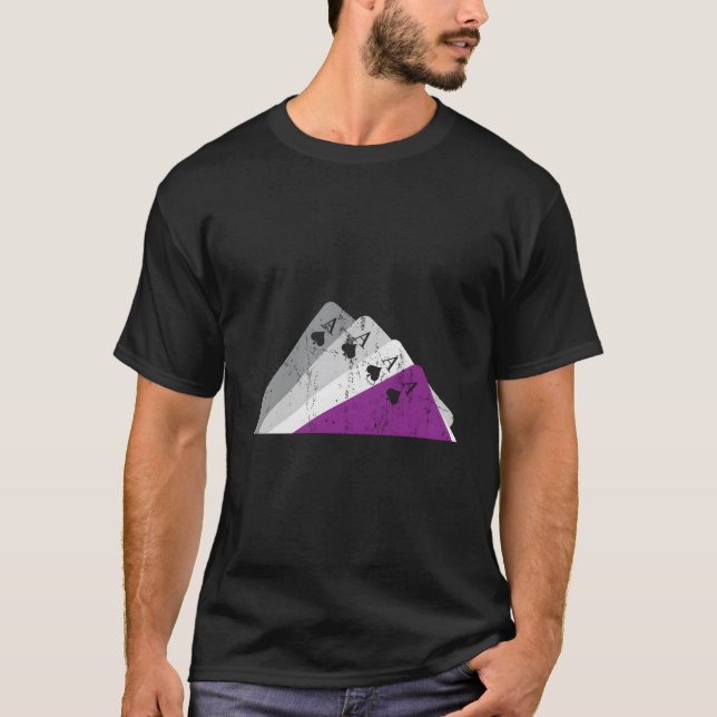 Camiseta Ace Auality Pride Lgbtqia Playing Cards Ace Aual (Anverso)