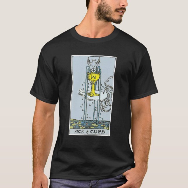 Camiseta Ace De Cups Tarjeta Tarot Creencias Ocultas Divina (Anverso)