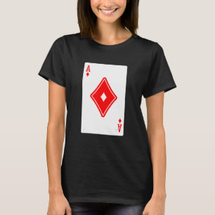Camiseta Ace De Diamantes Juegos De Tarjetas De Póquer Juga