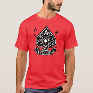 Camiseta Ace de espadas estilizado — Emblema vectorial Art-