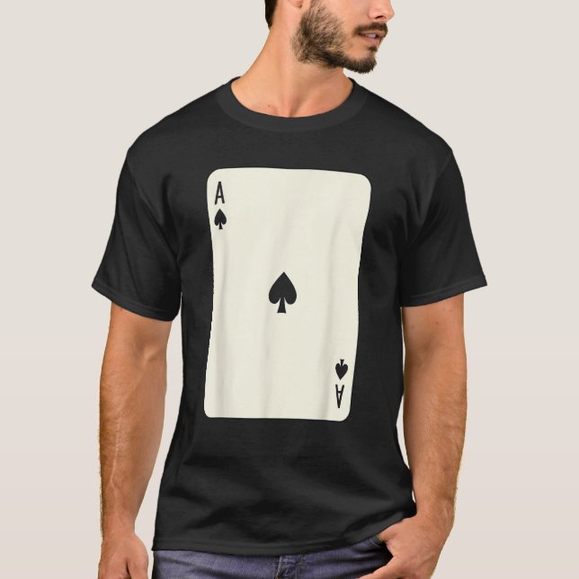 Camiseta Ace de espadas Jugando a las parejas de cartas Cos (Anverso)