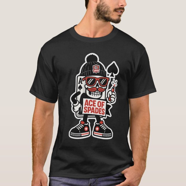 Camiseta Ace de la mascota de Spades Street — Pro Grind Edi (Anverso)