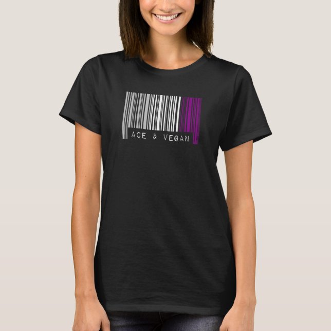 Camiseta Ace De Orgullo De Código De Barras Asexual Y Estét (Anverso)