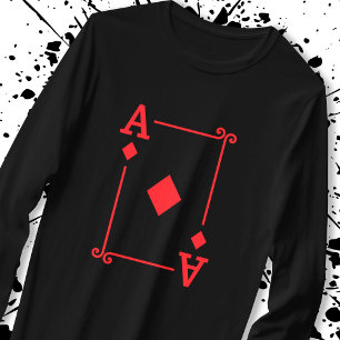 Camiseta Ace Diamonds Coincidiendo Con Las Cartas De Juego 