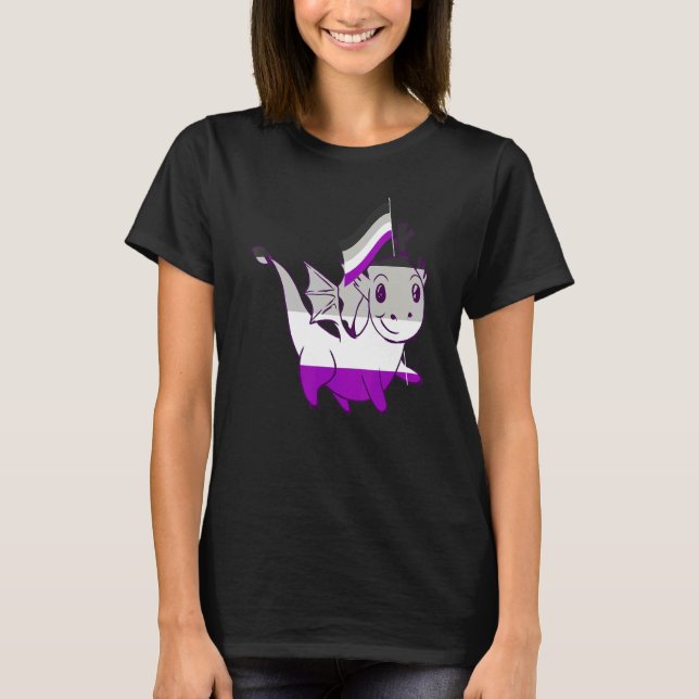 Camiseta Ace Dragon Bandera Asexual Lgbqa Ace Orgullo Asexu (Anverso)