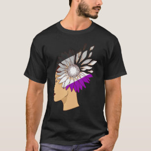 Camiseta Ace Lgbq, Chica de girasol asexual