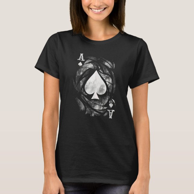 Camiseta Ace Of Spades Card Game  Poker Player (Anverso)