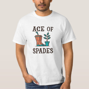 Camiseta Ace of Spades divertida jardinería de la planta de
