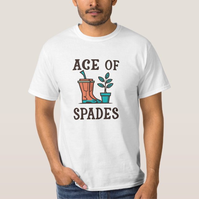 Camiseta Ace of Spades divertida jardinería de la planta de (Anverso)