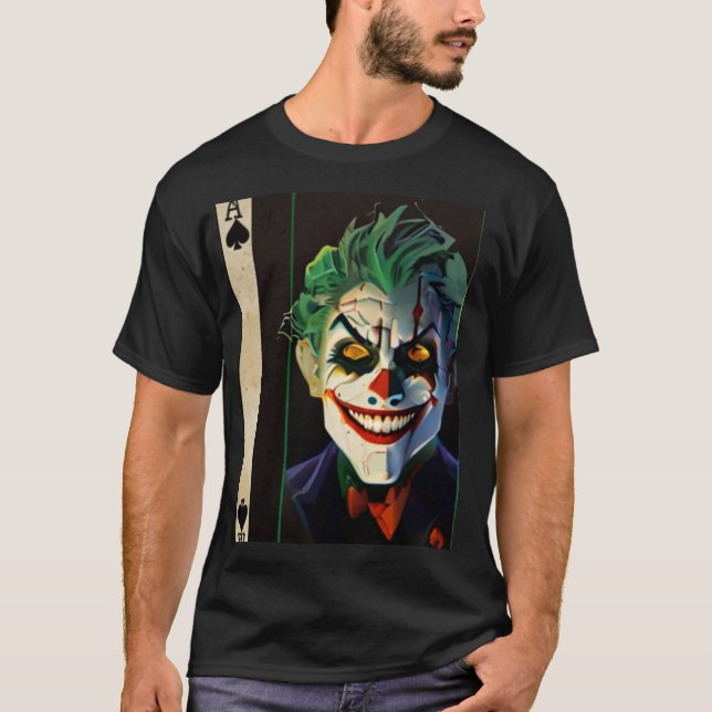 Camiseta  "Ace of Spades Joker T-Shirt – Bold & Stylish Gra (Anverso)
