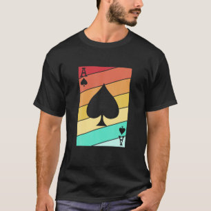 Camiseta Ace Spades Retro Poker para Hombres