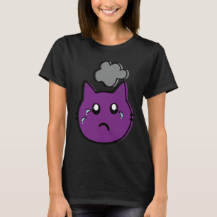 Camiseta Ace Sutil Asexual LGBT Emo Triste Gato LGBTQ LGBT