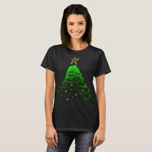 Camiseta Acebo festivo de Navidad del árbol de navidad