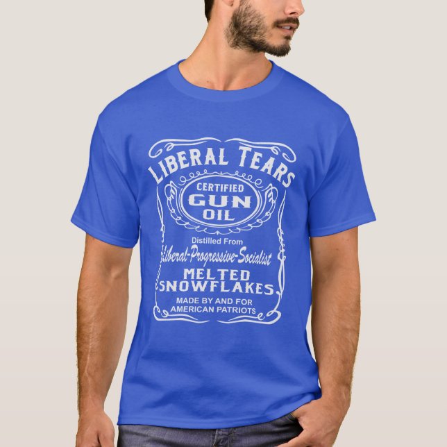 Camiseta Aceite certificado rasgones del arma del liberal # (Anverso)