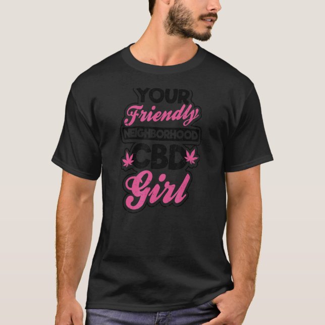 Camiseta Aceite De Cbd Chica Amigable (Anverso)