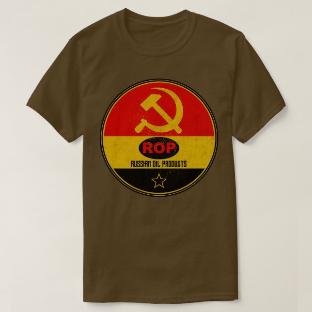 Camiseta Aceite de gasolina ruso (Diseño del anverso)