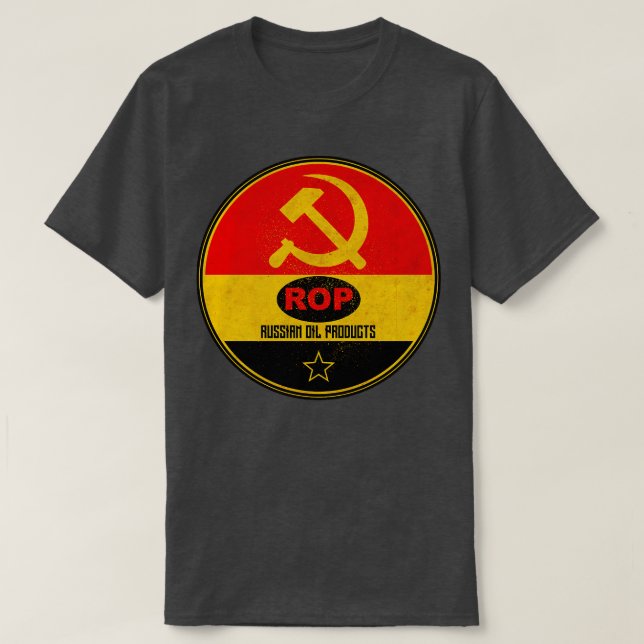 Camiseta Aceite de gasolina ruso (Diseño del anverso)