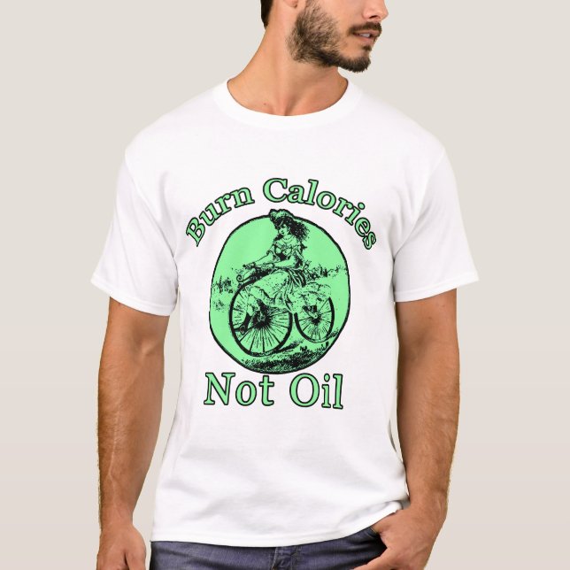 Camiseta Aceite de las calorías de la quemadura no (Anverso)