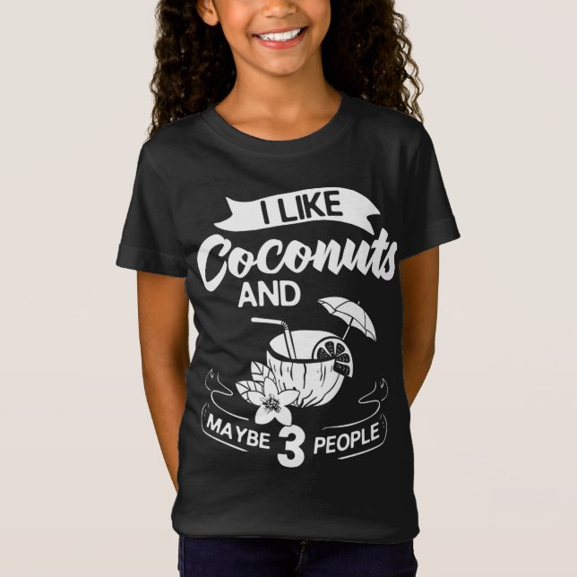 Camiseta Aceite de leche de coco Agua Crema Árbol Fruta Pal (Anverso)