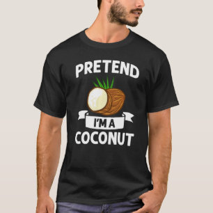 Camiseta Aceite de leche de coco Agua Crema Árbol Fruta Pal