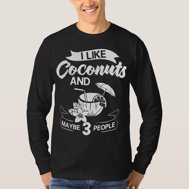 Camiseta Aceite de leche de coco Agua Crema Árbol Fruta Pal (Anverso)