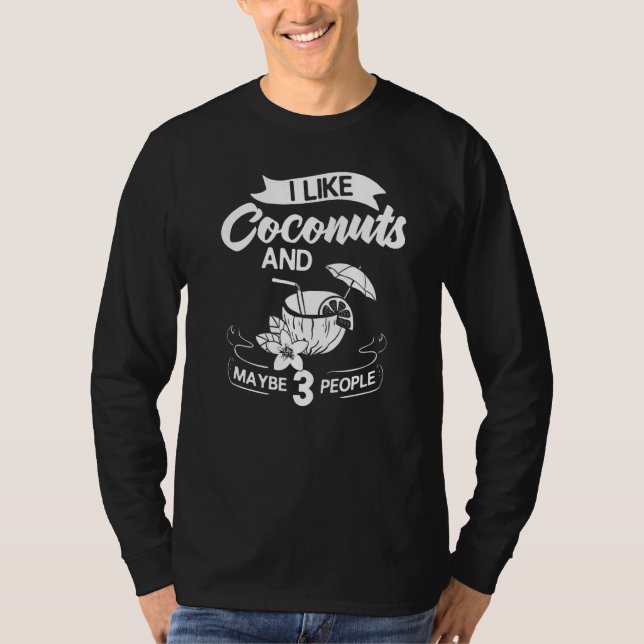 Camiseta Aceite de leche de coco Agua Crema Árbol Fruta Pal (Anverso)