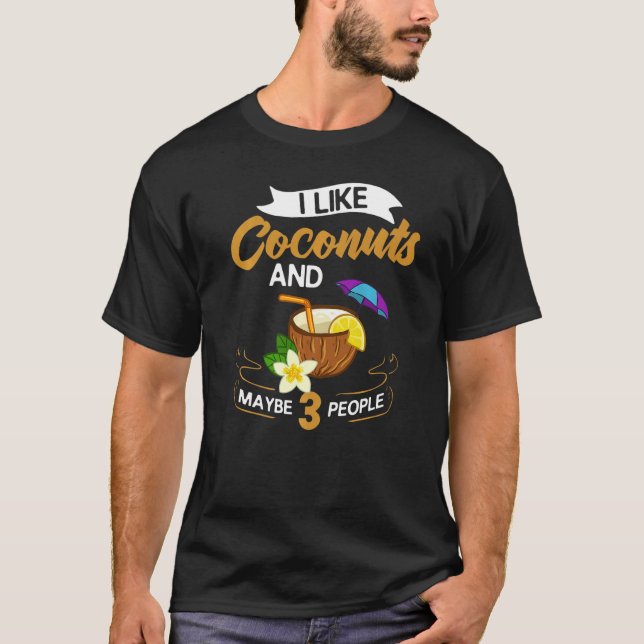 Camiseta Aceite de leche de coco Agua Crema Árbol Fruta Pal (Anverso)