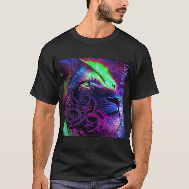 Camiseta Aceite de león Diseño de Black Lyon (Anverso)