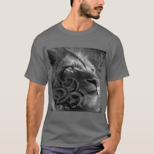 Camiseta Aceite de león Negro Lyon diseño gr
