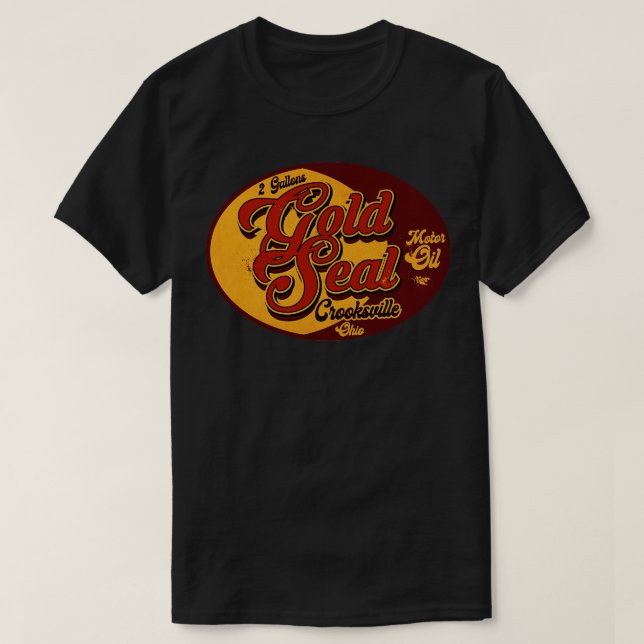 Camiseta Aceite de motor Vintage Gold (Diseño del anverso)