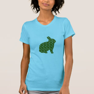 Camiseta Aceite de oliva de conejo de Pascua con manchas bl
