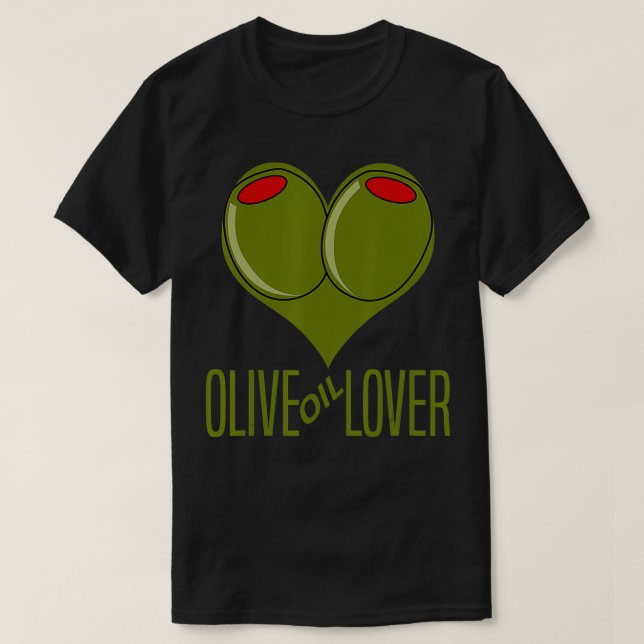 Camiseta Aceite de oliva de machos Virgen del Amor Etrar Co (Diseño del anverso)