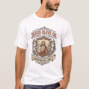 Camiseta Aceite de Oliva Jesús Aceite de Unción Etiqueta Je