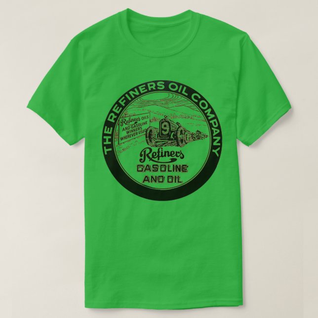 Camiseta Aceite de refinadores de época y gasolina (Diseño del anverso)