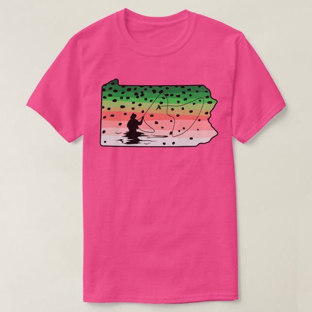 Camiseta Aceite de trucha arco iris Pescado de Pensilvania  (Diseño del anverso)