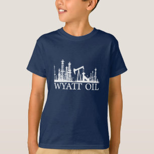 Camiseta Aceite de Wyatt/logotipo blanco