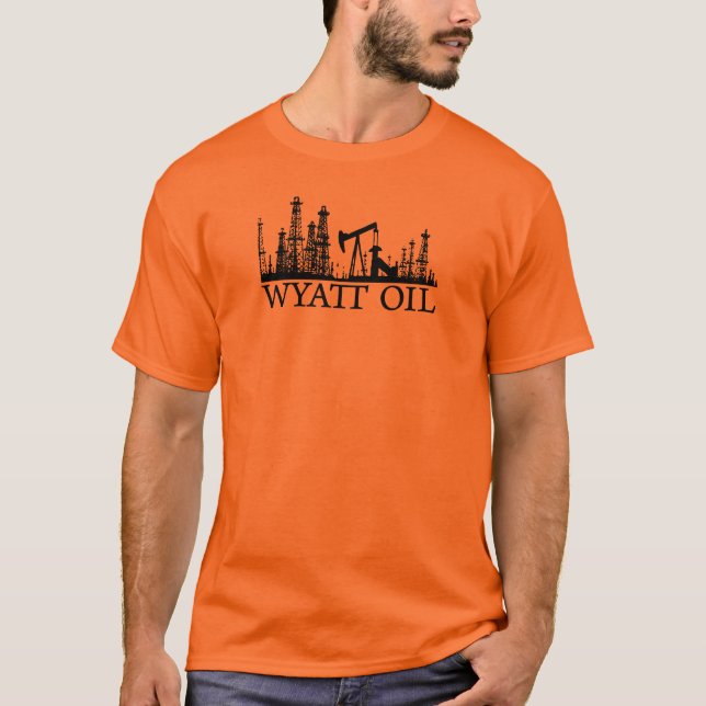 Camiseta Aceite de Wyatt/logotipo negro (Anverso)
