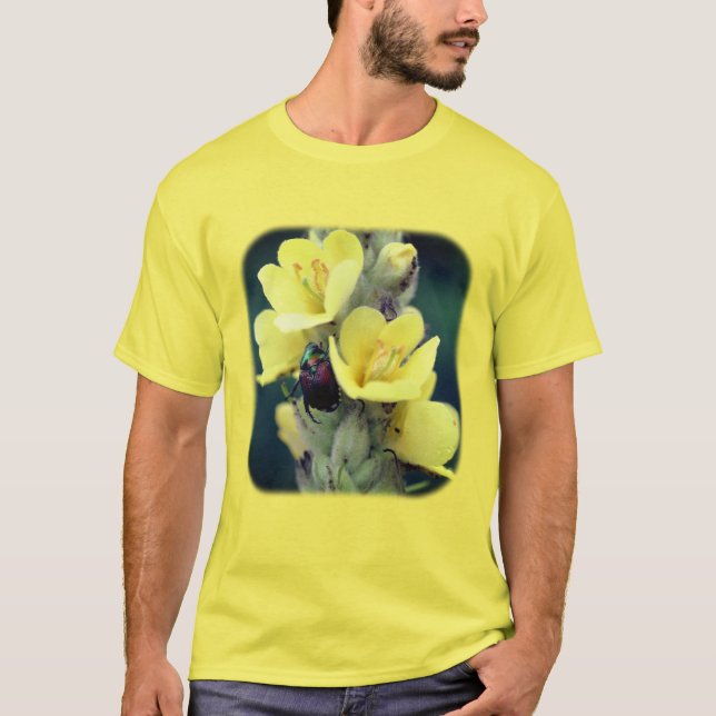 Camiseta Aceite En La Naturaleza De Las Flores Mulleinas (Anverso)