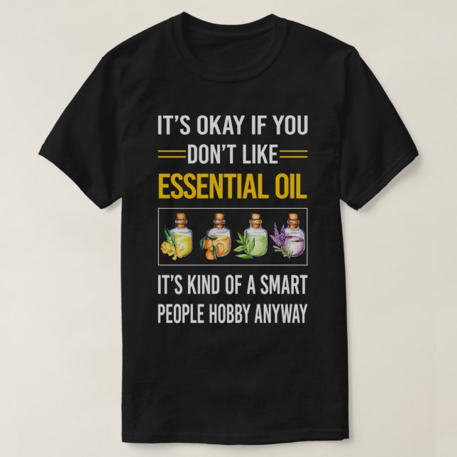 Camiseta Aceite inteligente de personas divertidas (Diseño del anverso)