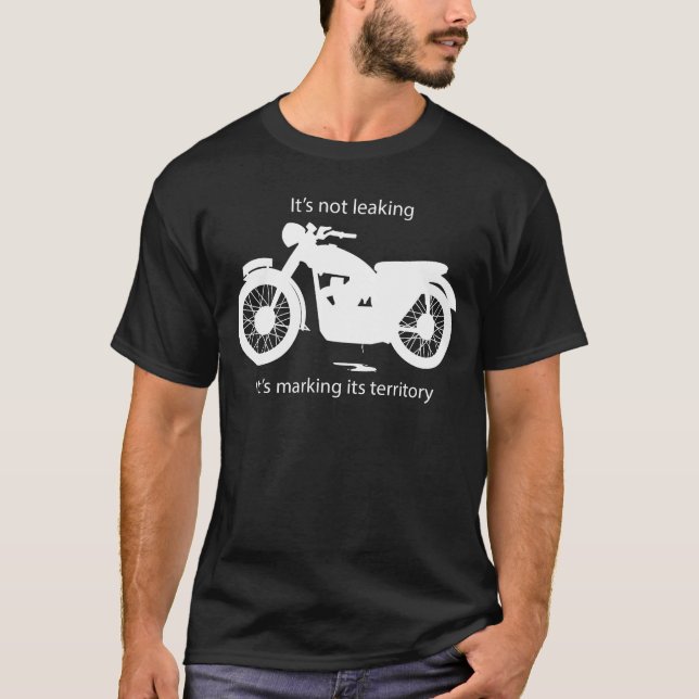 Camiseta Aceite que se escapa de la motocicleta británica (Anverso)