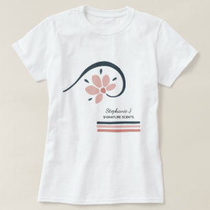 Camiseta Aceites Esenciales Florales de Moda Aromaterapia