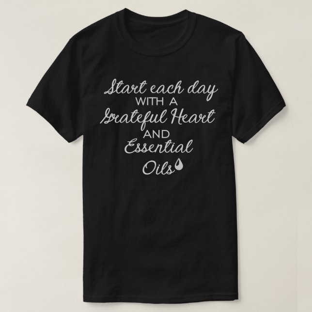 Camiseta Aceites esenciales positivos para el aceite (Diseño del anverso)