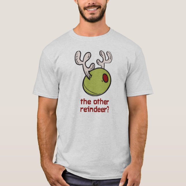 Camiseta ¿Aceituna el otro reno? (Anverso)