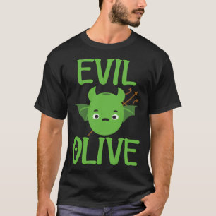 Camiseta Aceituna malvada diablo aceituna vegana juego de p