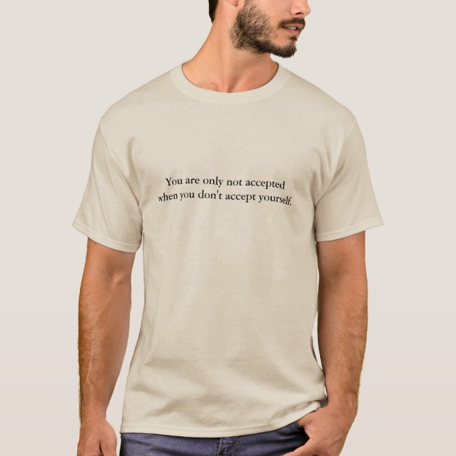 Camiseta Acepta a ti mismo (Anverso)