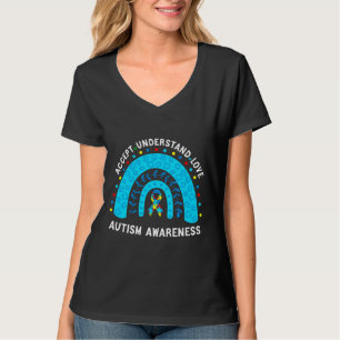 Camiseta Acepta Comprender Amor Autismo Conciencia Mes Supp