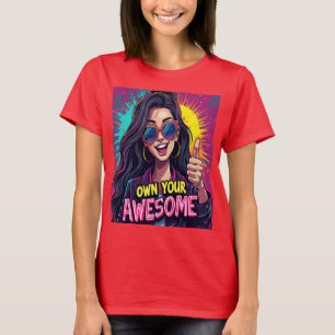 Camiseta ¡Acepta tu genialidad Inspiración audaz y person