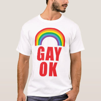 Camiseta ACEPTABLE gay del orgullo con el texto