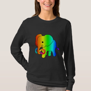 Camiseta Aceptación activa del autismo del elefante del beb